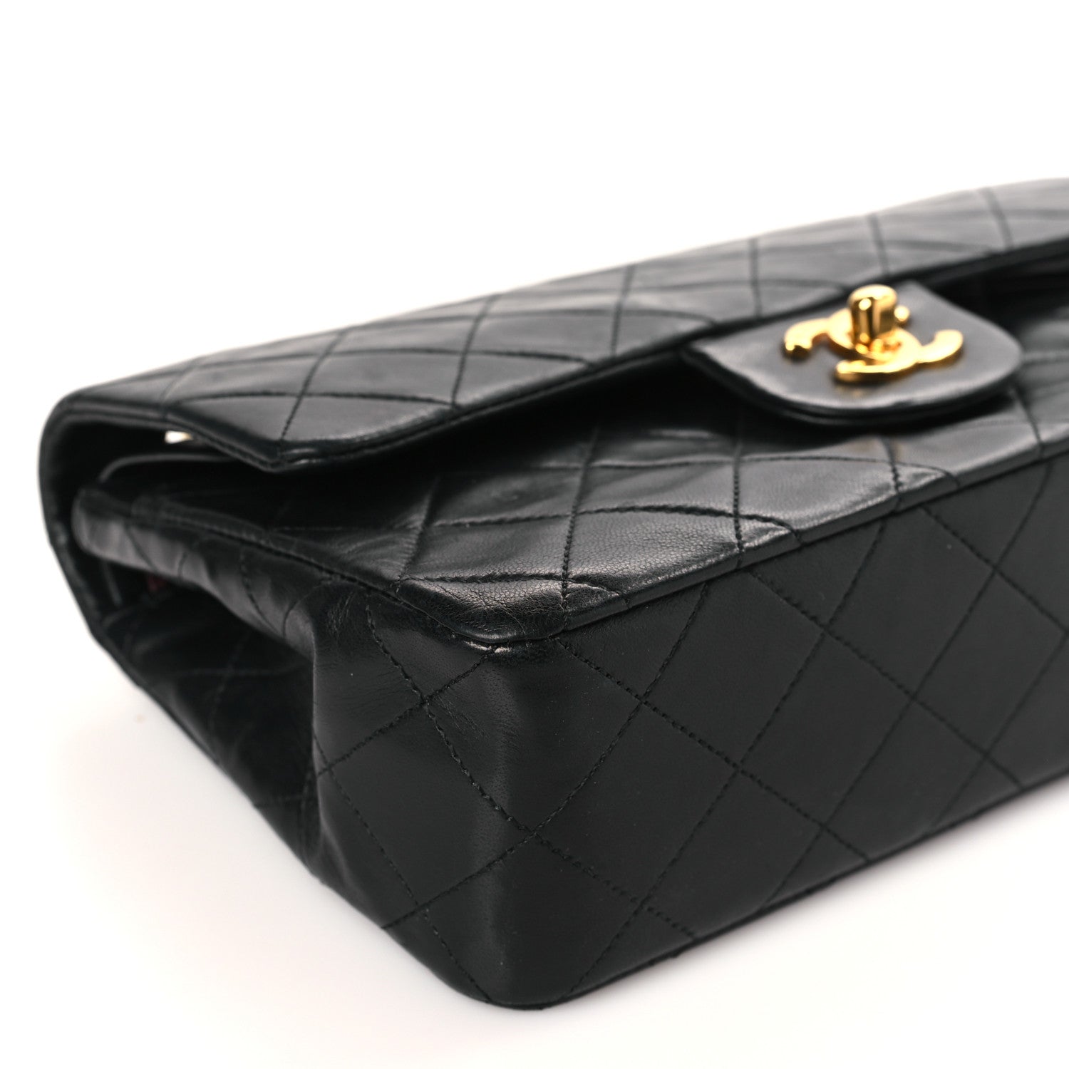 Chanel Lambskin Quilted Small Double Flap Black 8 of 9