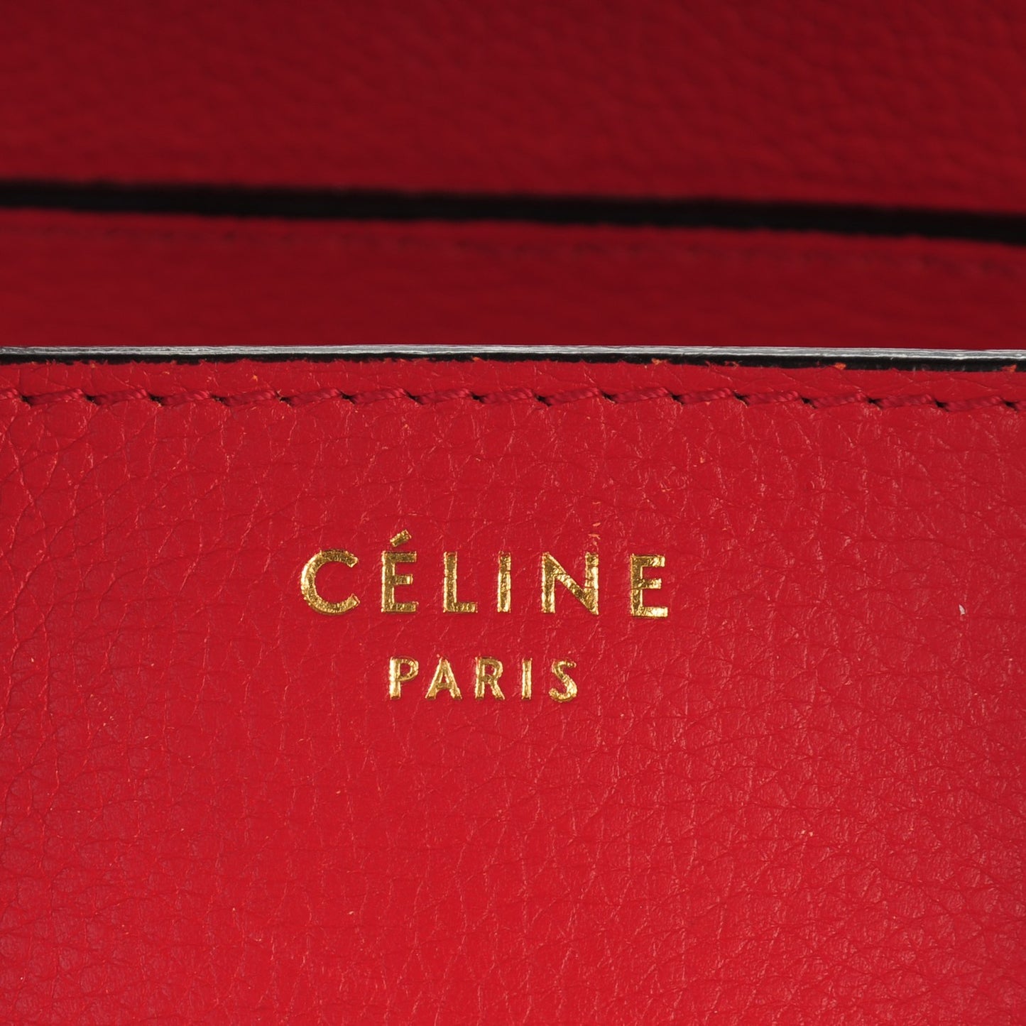 Drummed Calfskin Mini Luggage Coquelicot