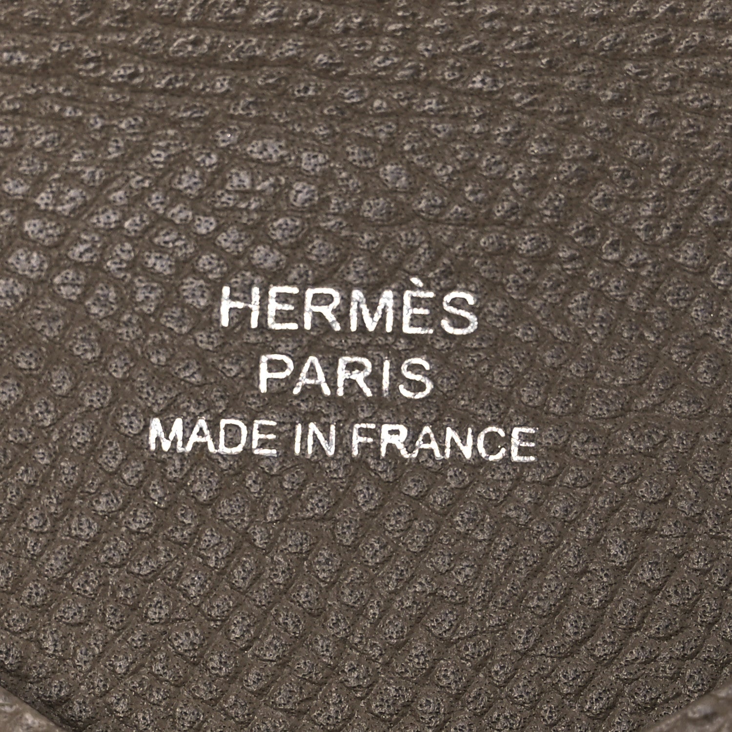 Hermes Epsom Calvi Card Case Etoupe 7 of 11