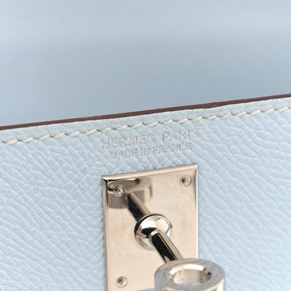 Hermes Epsom Mini Kelly Sellier 20 Bleu Brume 6 of 16