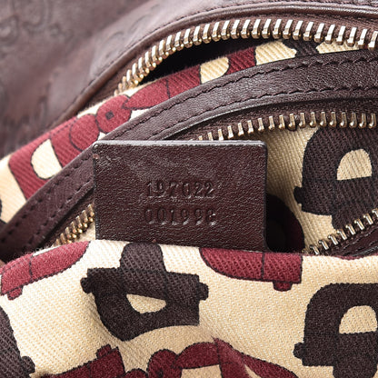Gucci Guccissima Large Hysteria Tote Chocolate 7 of 9