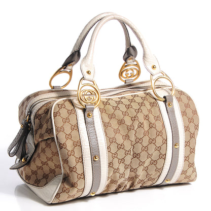 Gucci Monogram Interlocking Medium Boston Off White 3 of 8