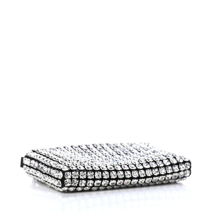 Alexander Wang Mesh Crystal Rhinestone Nano Heiress Shoulder Bag Black Silver 3 of 4