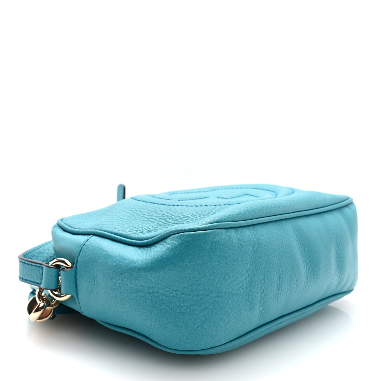 Gucci Pebbled Calfskin Small Soho Disco Bag Deep Cobalt 4 of 10