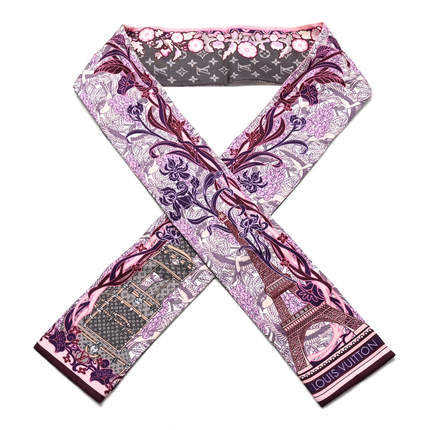 Louis Vuitton Silk Louis A Paris Bandeau Rose 1 of 3
