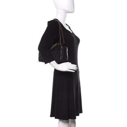 Chanel Aged Calfskin Quilted Small Pondichery Flap Black 2 of 10