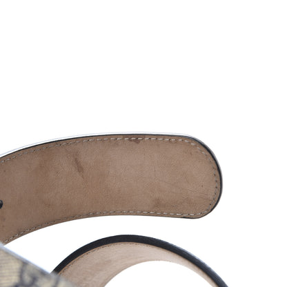 Gucci GG Supreme Monogram Interlocking G 37mm Belt 85 34 Beige Blue 7 of 8