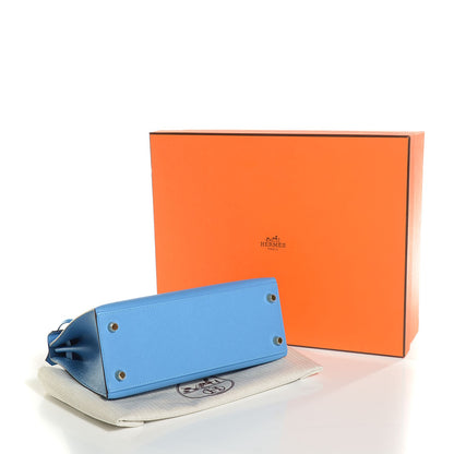 Hermes Epsom Kelly Sellier 25 Bleu Paradis 5 of 22
