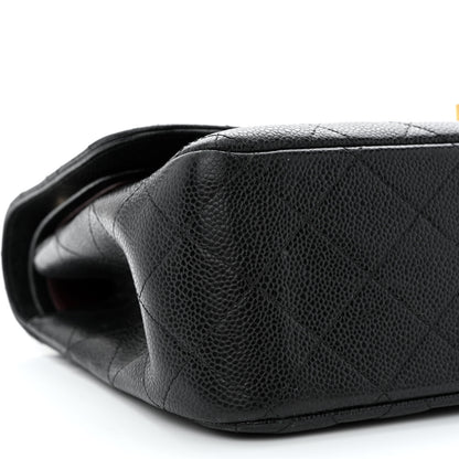 Chanel Caviar Quilted Jumbo Double Flap Black 9 of 12