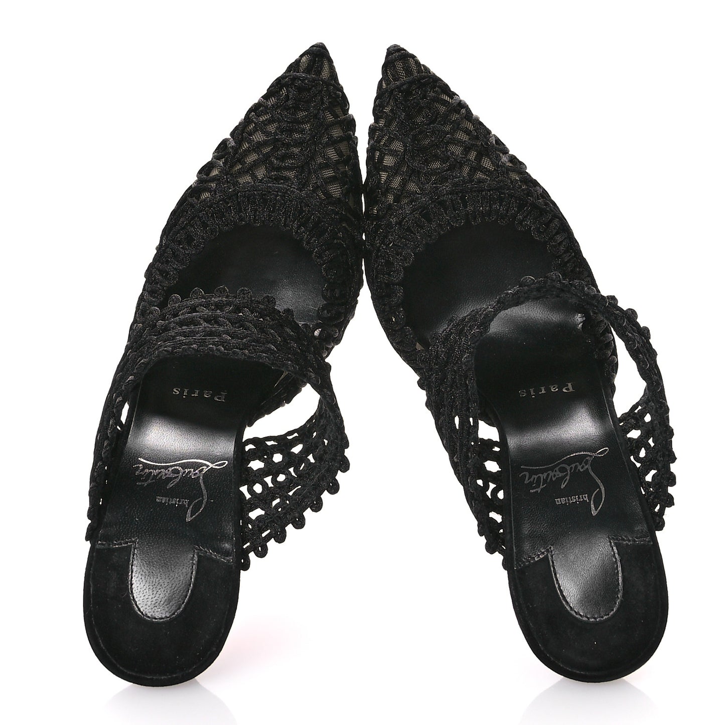 Rete Macrame Deia 100 Mule Sandals 38 Black