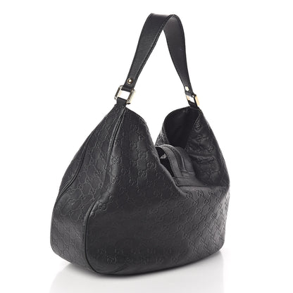 Gucci Guccissima Large New Ladies Web Hobo Black 3 of 10