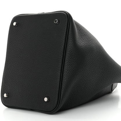 Hermes Taurillon Clemence Picotin Lock 22 MM Black 10 of 11