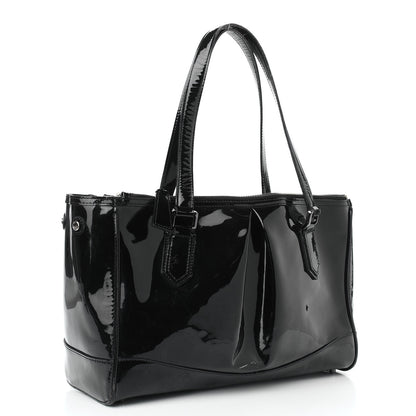 Burberry Patent Zip Tote Black 2 of 8