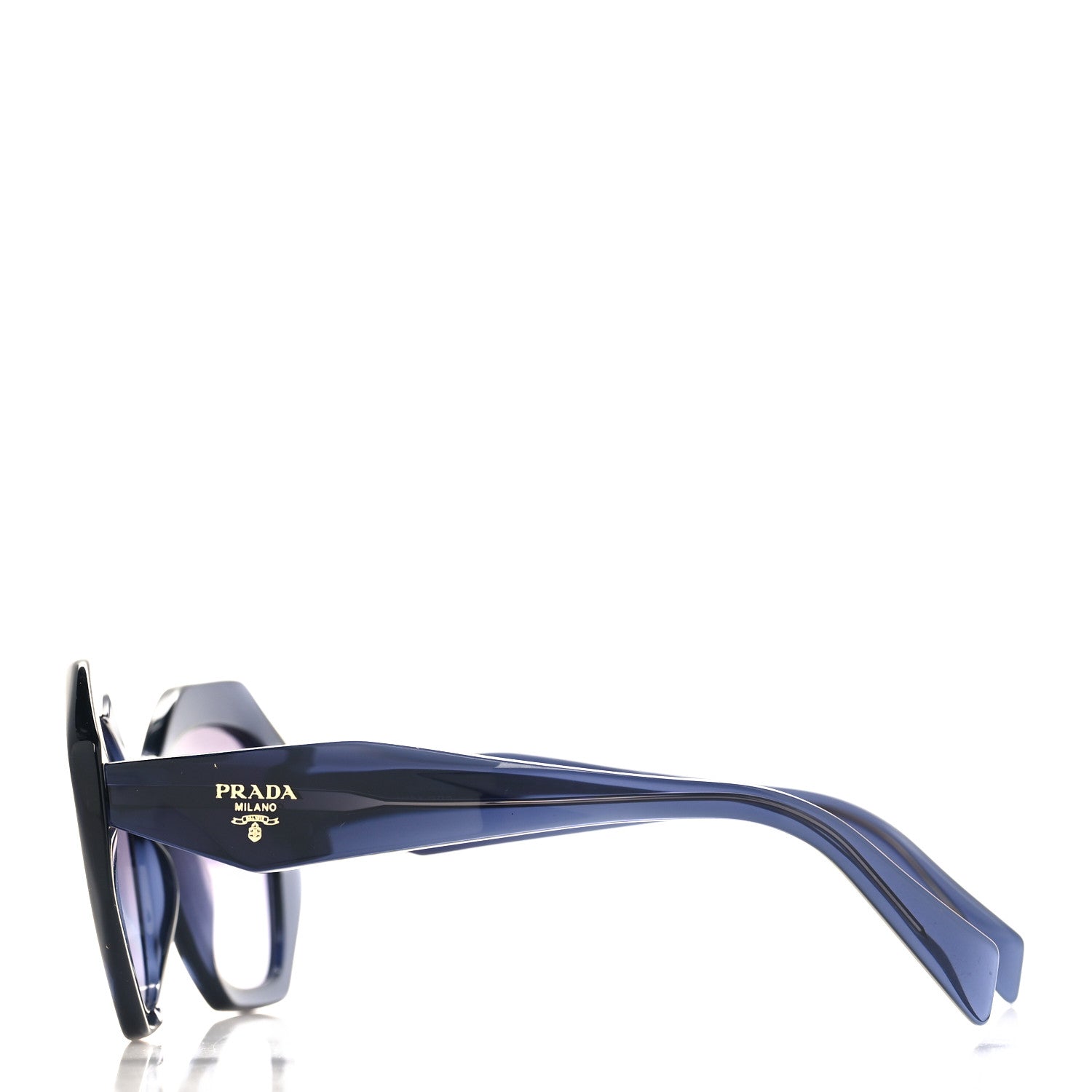 Prada Acetate Sunglasses SPR 16W Blue 3 of 7