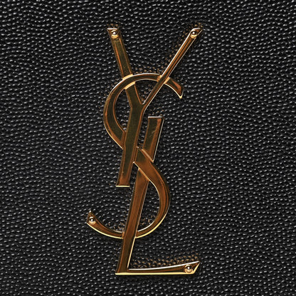Saint Laurent Grain De Poudre Classic Monogram Kate Clutch Black 8 of 12