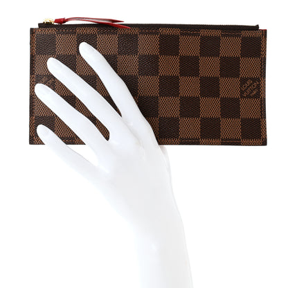 Louis Vuitton Damier Ebene Felicie Chain Wallet Zippered Insert 2 of 6