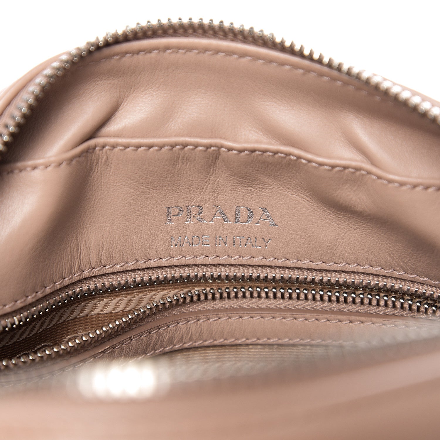 Prada Soft Calfskin Diagramme Crossbody Bag Cipria 5 of 8