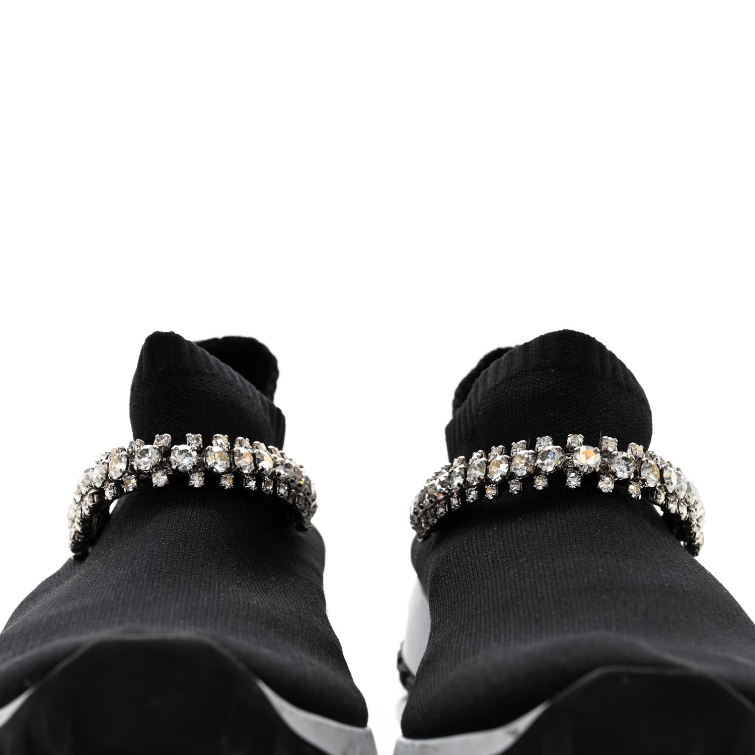 Jimmy Choo Knit Crystal Verona Sneaker 40 Black 5 of 8
