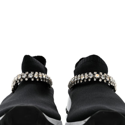 Jimmy Choo Knit Crystal Verona Sneaker 40 Black 5 of 8