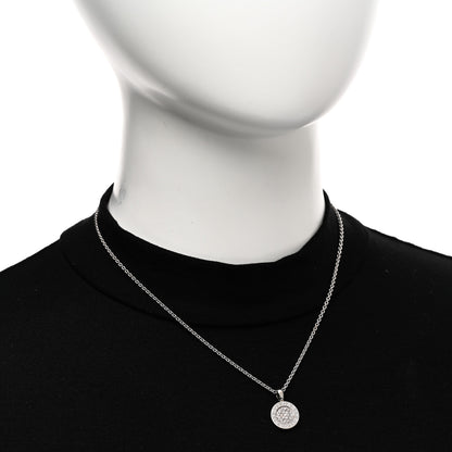 Bulgari 18K White Gold Diamond BVLGARI BVLGARI Pave Pendant Necklace 2 of 4