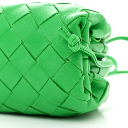 Bottega Veneta Nappa Intrecciato The Mini Pouch Clutch Parakeet 10 of 11