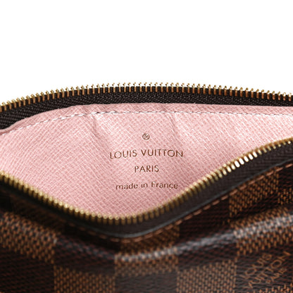 Louis Vuitton Damier Ebene Recto Verso Card Holder Rose Ballerine 6 of 11