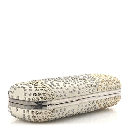 Alexander McQueen Nappa Studded Twin Skull Box Clutch Ivory 4 of 14