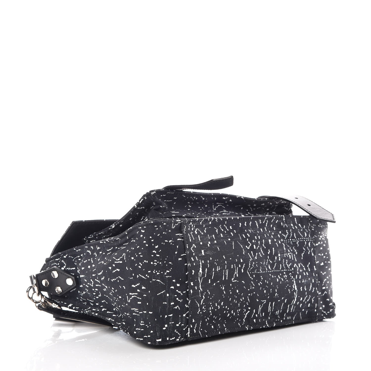 Proenza Schouler Nylon Printed Medium PS1 Satchel Black 4 of 9