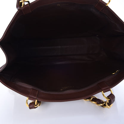 Chanel Lambskin CC Tote Brown 5 of 8