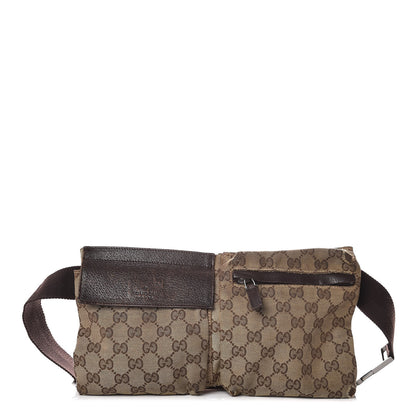 Gucci Monogram Web Belt Bag Dark Brown 1 of 18