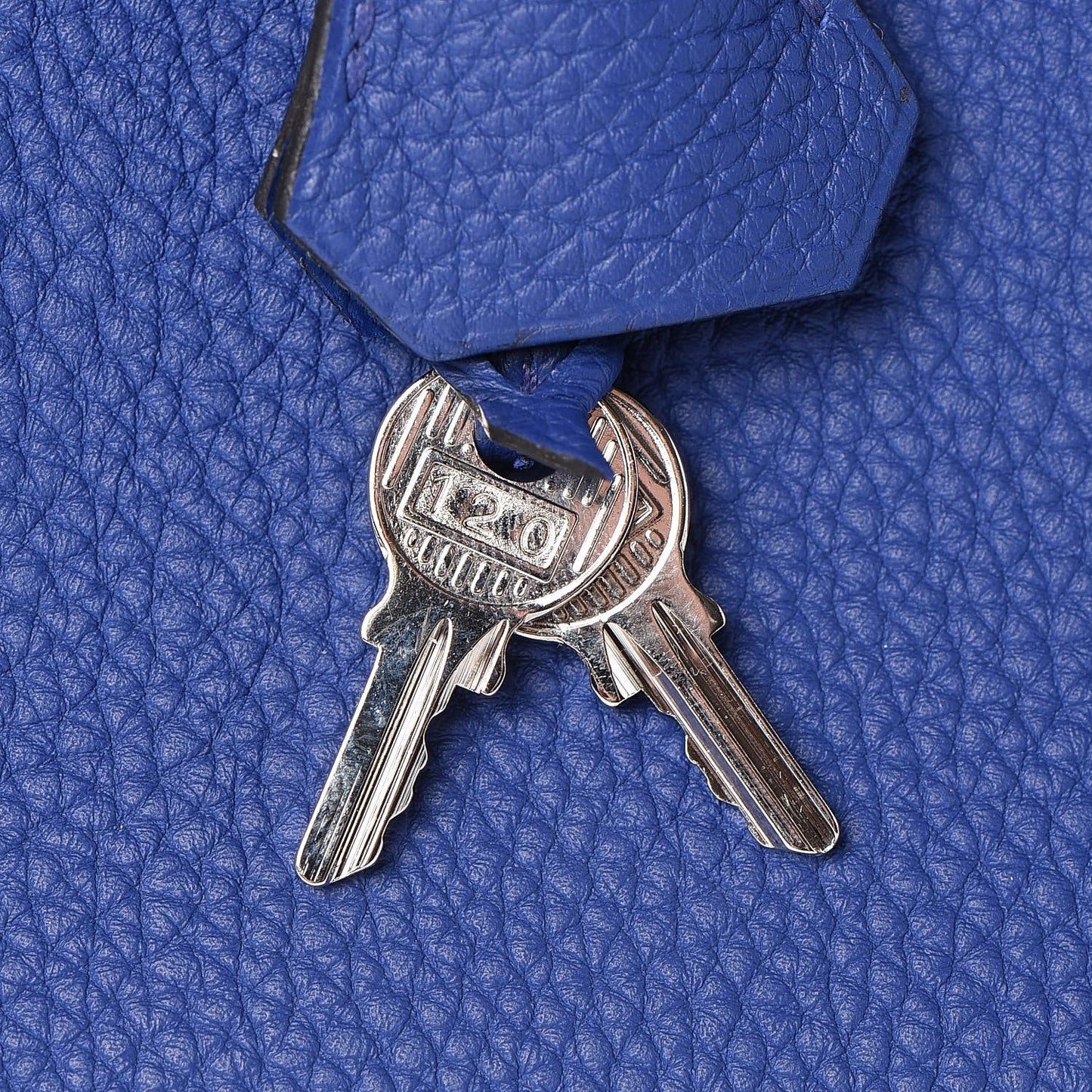 Togo Birkin 25 Bleu Electrique