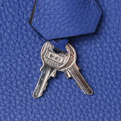Hermes Togo Birkin 25 Bleu Electrique 23 of 26
