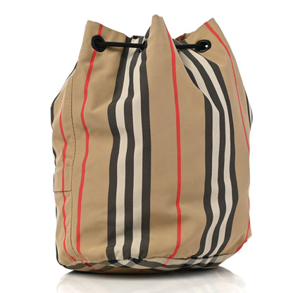 Burberry Econyl Icon Stripe Phoebe Drawcord Pouch Archive Beige 3 of 9
