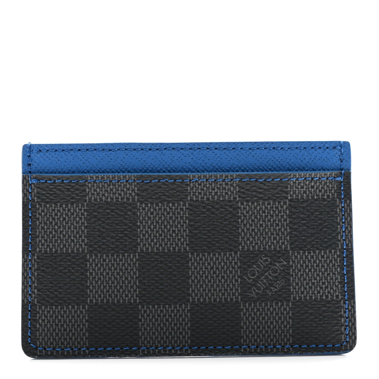 Damier Graphite Card Holder Blue