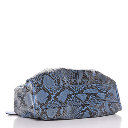 Gucci Python Medium Sukey Tote Blue 4 of 8