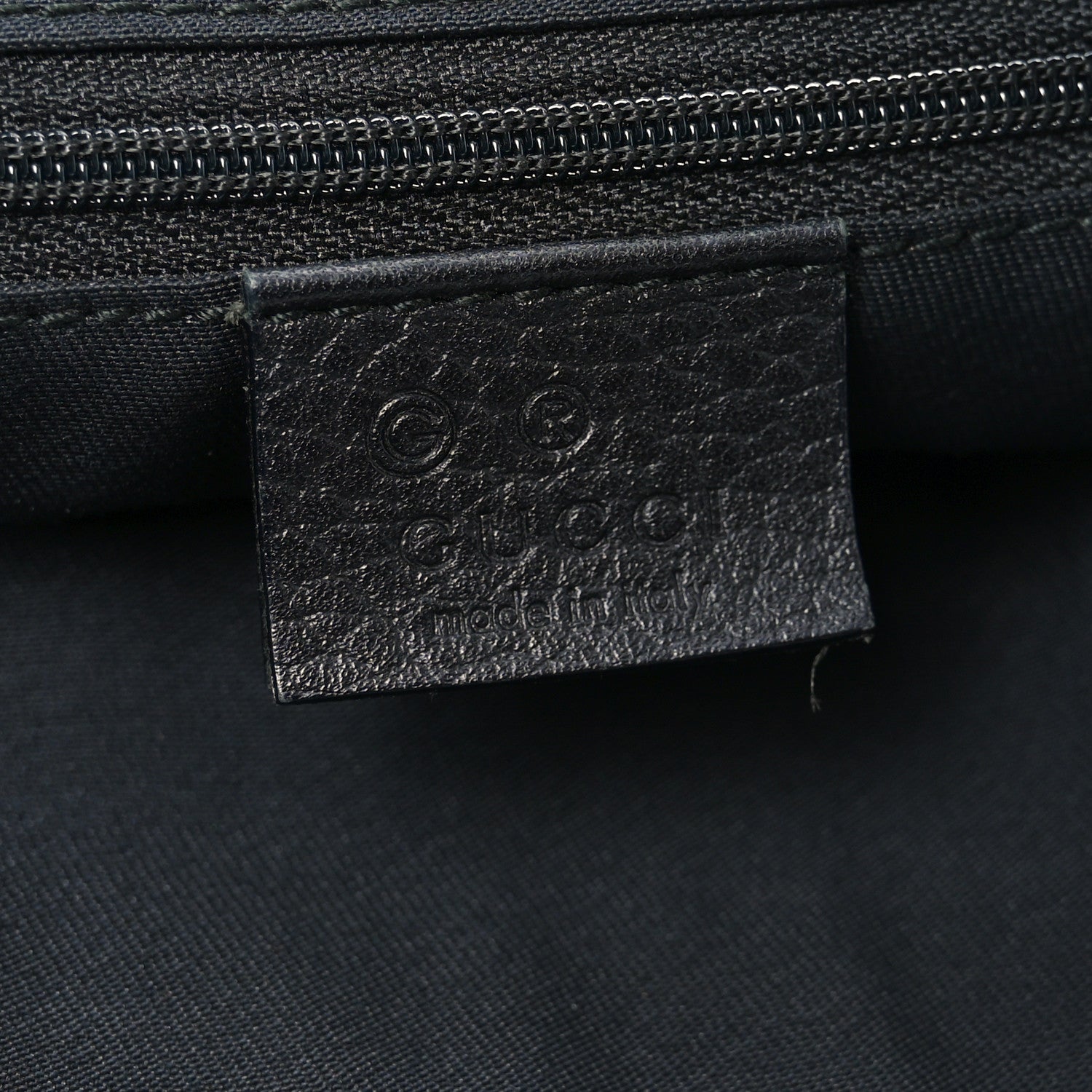 Gucci Nylon Monogram Abbey D Ring Tote Black 6 of 10