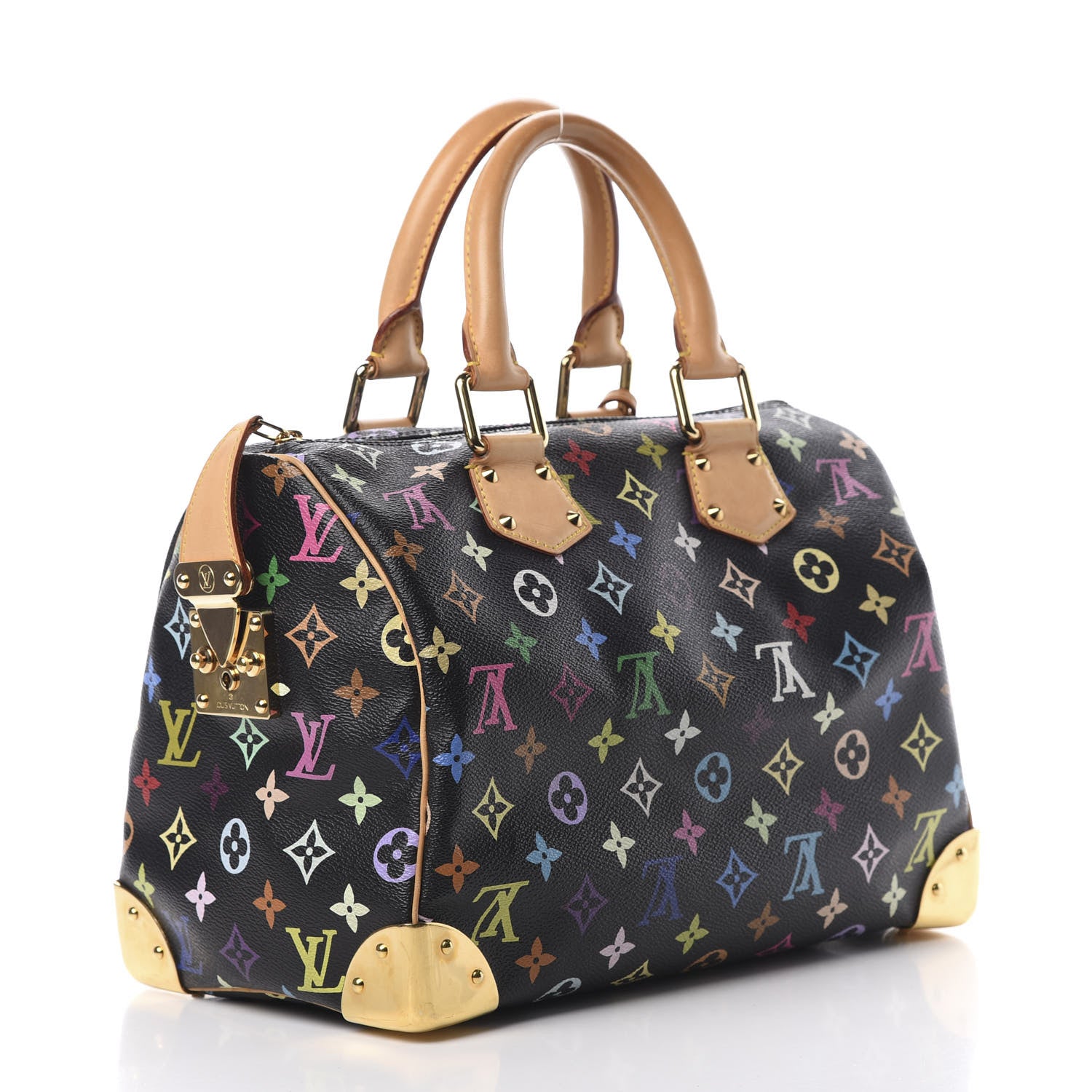 Louis Vuitton Monogram Multicolor Speedy 30 Black 3 of 16