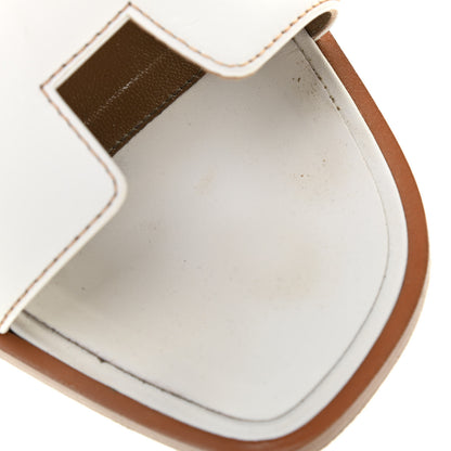 Hermes Box Calfskin Oran Sandals 39.5 White 9 of 14