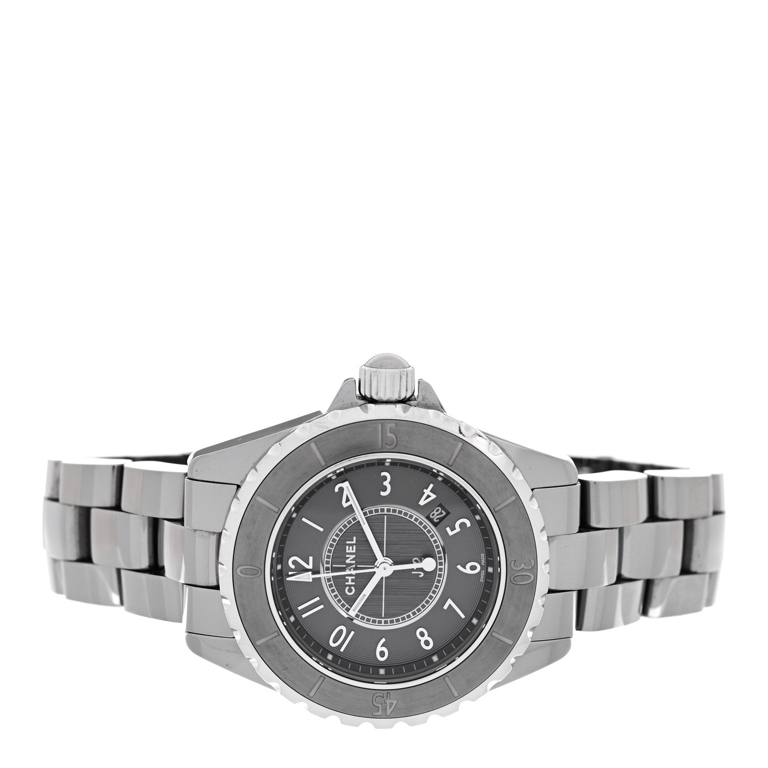 Chanel Titanium Ceramic 33mm J12 Chromatic Quartz Watch 2 of 4