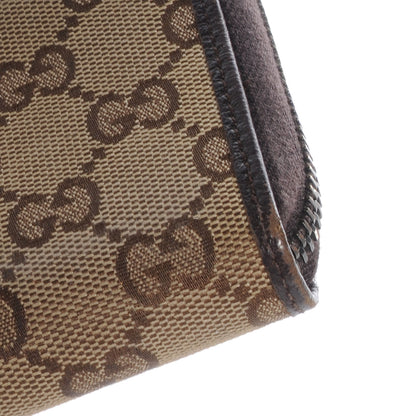 Gucci Monogram Metal Bar Zip Around Wallet Dark Brown 6 of 9