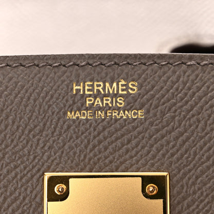 Hermes Epsom Birkin Sellier 30 Etain 6 of 12