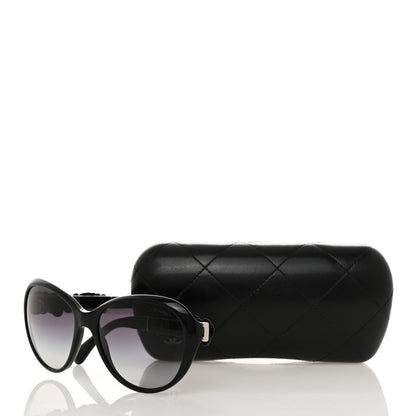 Chanel Acetate Lambskin Camellia CC Sunglasses 5316-Q Black 8 of 8