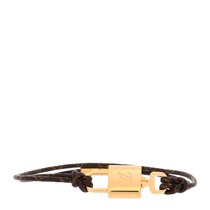 Louis Vuitton Monogram LV Padlock Bracelet 19 1 of 4