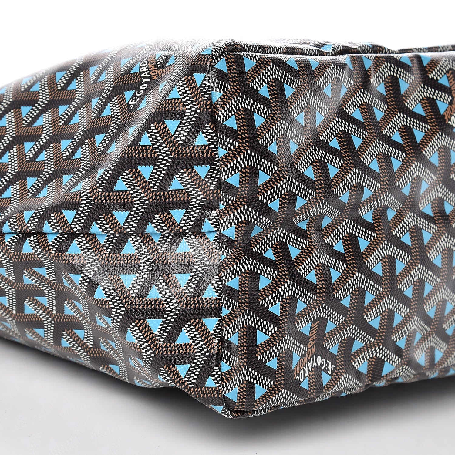 Goyard Goyardine Saint Louis Claire Voie PM Black Blue 9 of 10