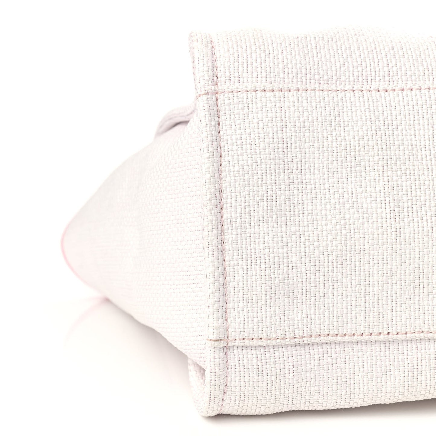 Woven Straw Raffia Medium Deauville Tote Pink