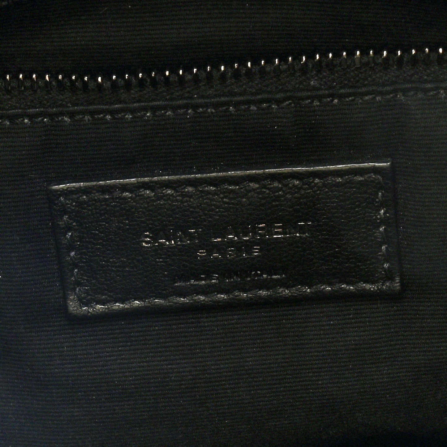 Lambskin Quilted Monogram Monochrome Medium Loulou Puffer Chain Satchel Black