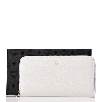 MCM Calfskin Fontanellas Park Avenue Milla Zip Around Wallet White 8 of 8