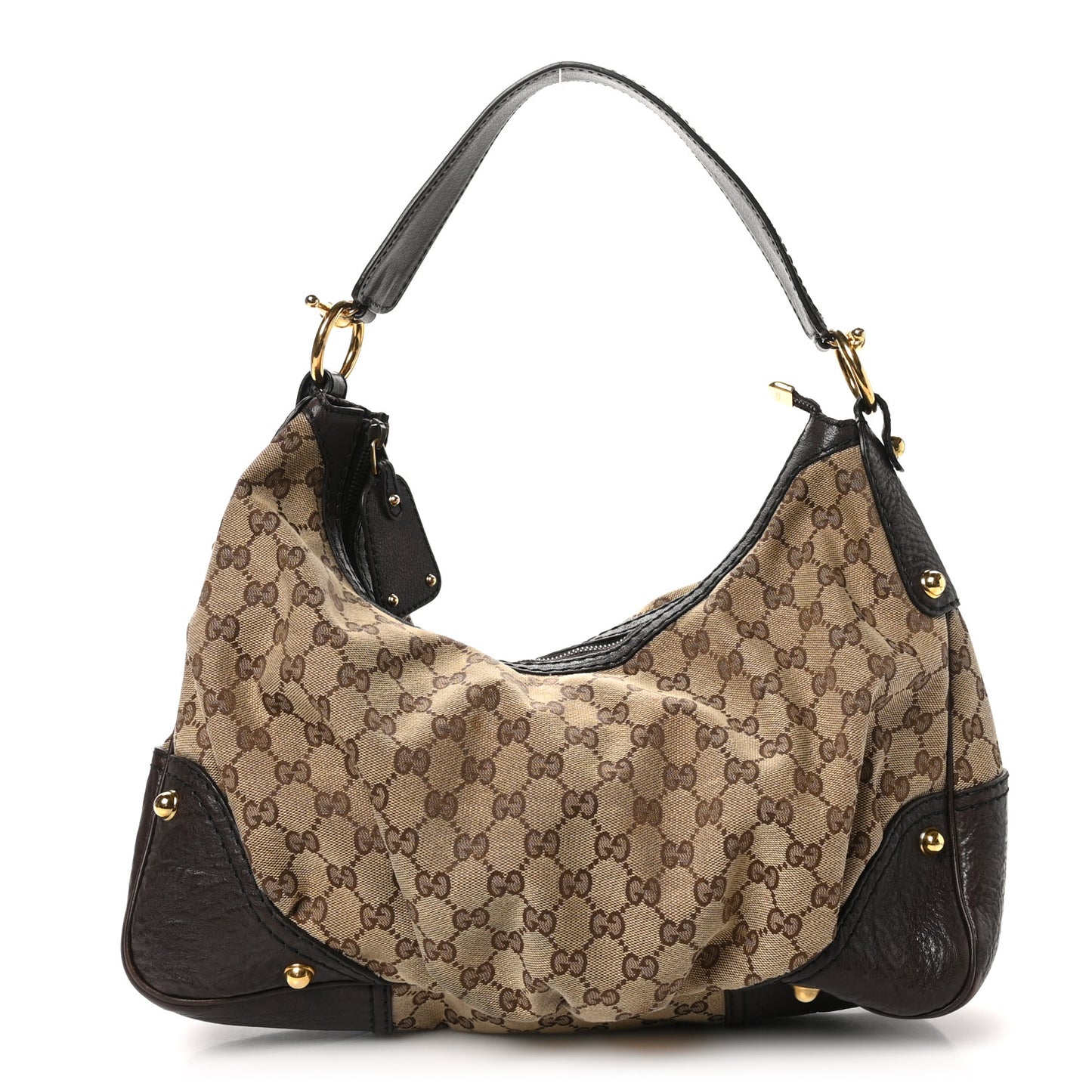 Monogram Medium Jockey Hobo Dark Brown