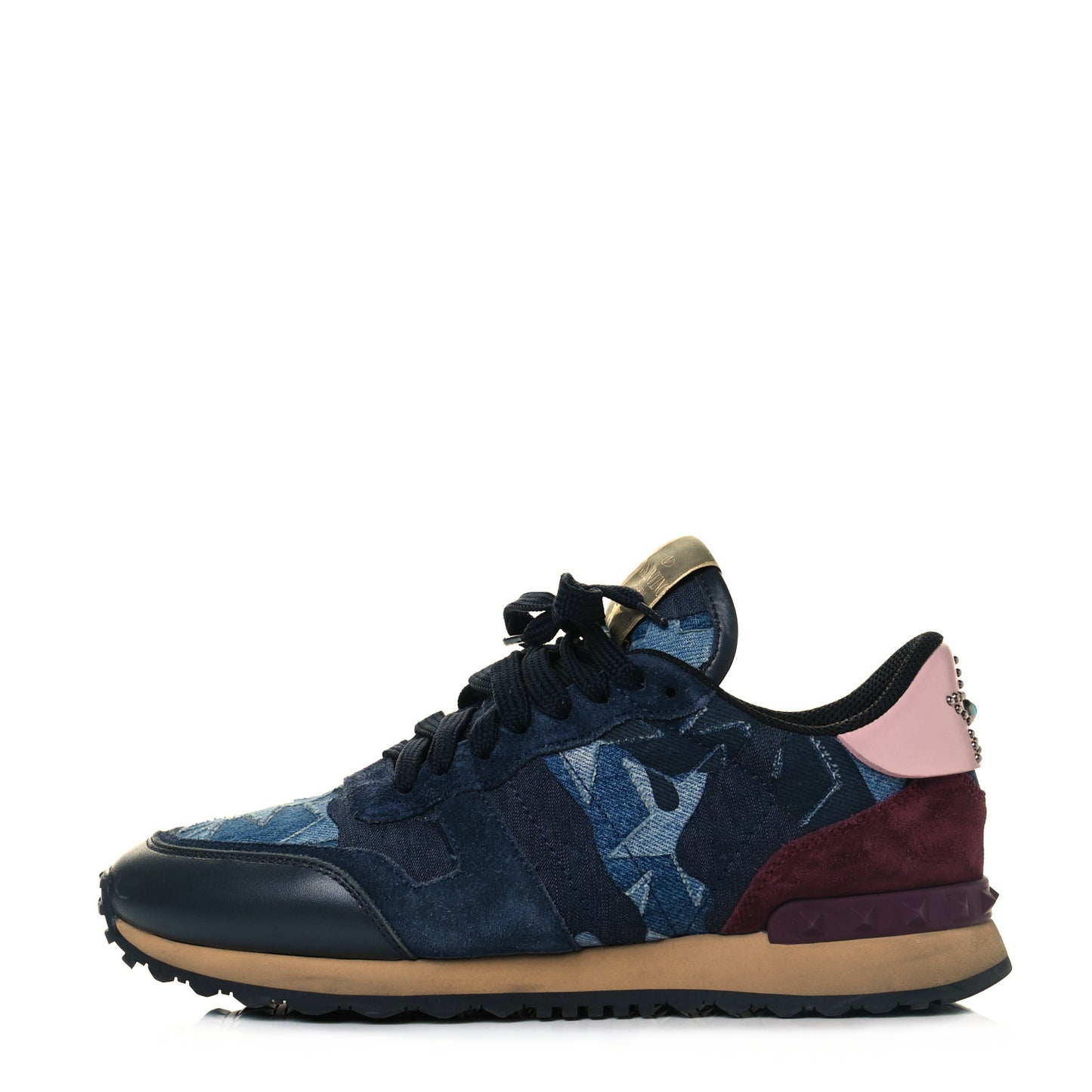 Denim Suede Camustars Womens Rockrunner Sneakers 39.5 Multicolor