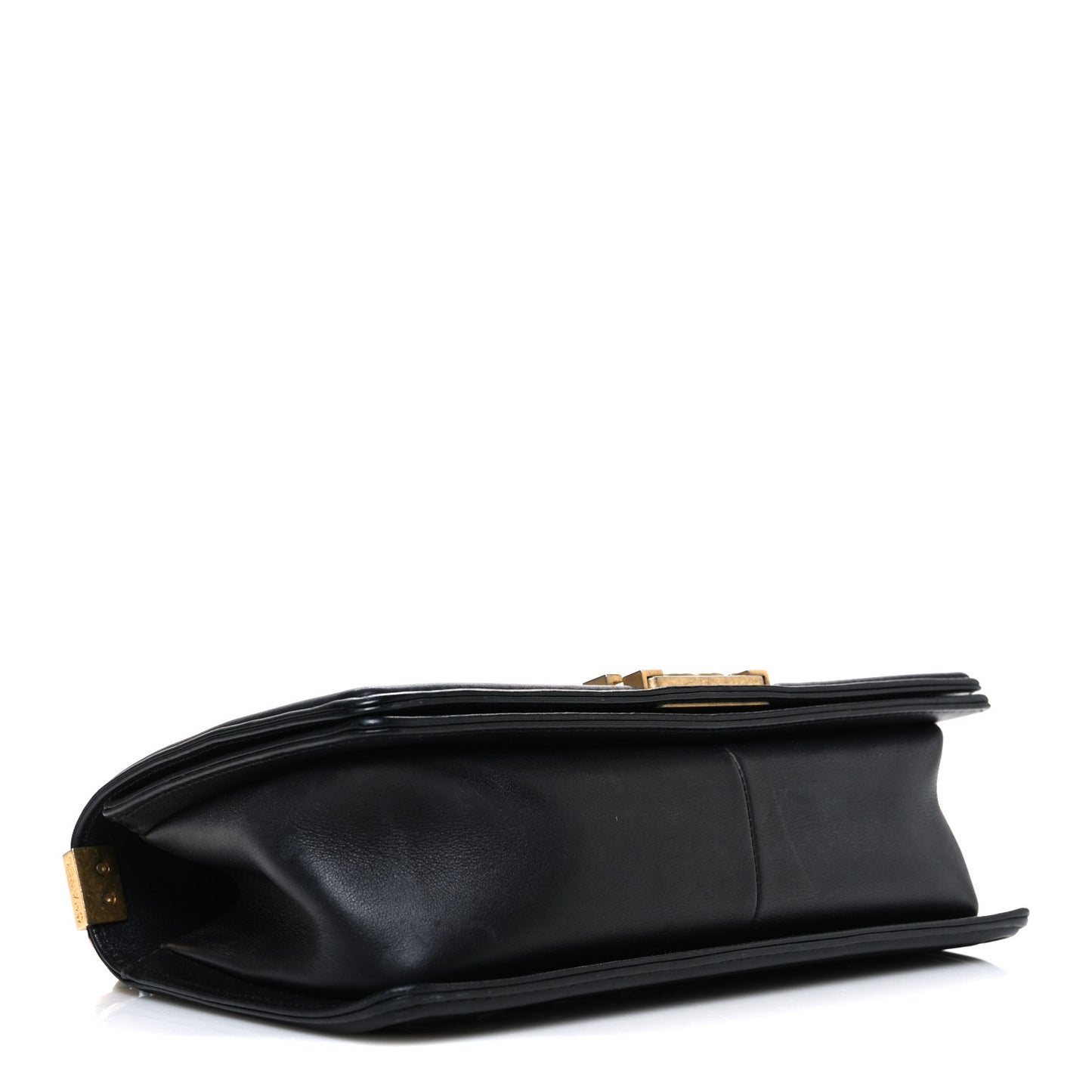 Lambskin Quilted Medium Boy Flap Black